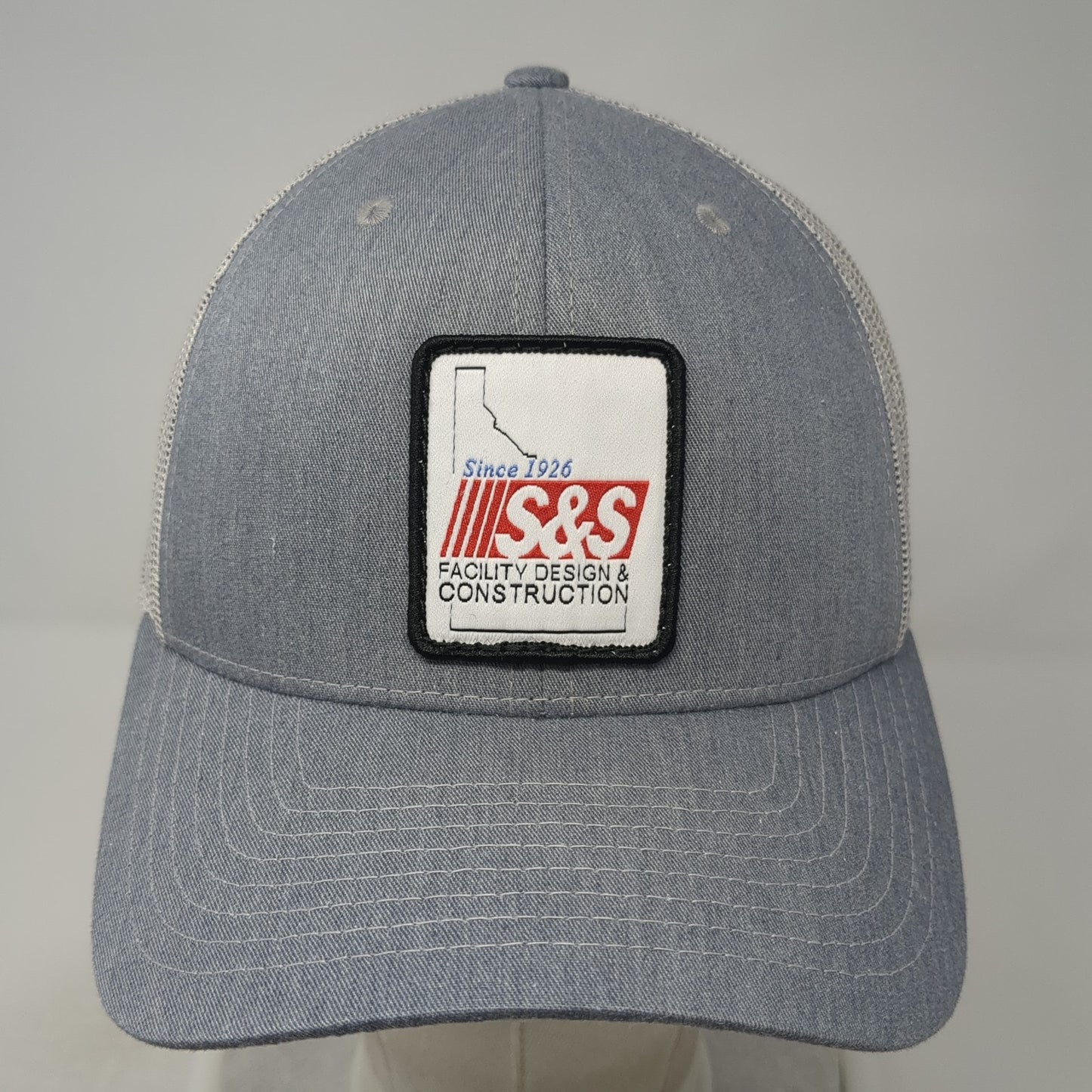 Since 1926 S&S Facility Design Construction Trucker Hat Gray OS Mesh Richardson
