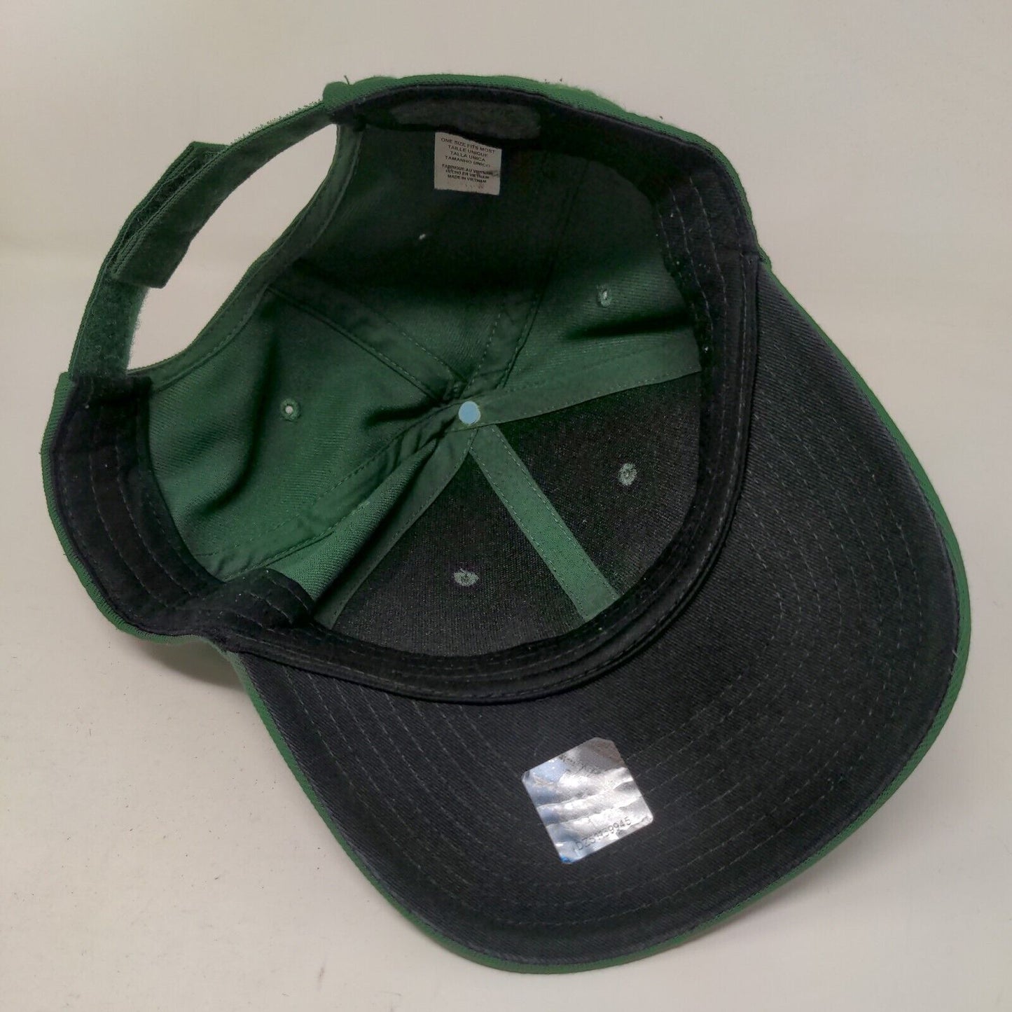 Charlotte 49'ers Men's Strapback Hat Green OSFM Embroidered Logo Adjustable