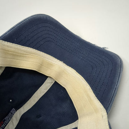 Aeropostale Baseball Cap Blue M Fitted Distressed Embroidered Logo Hat