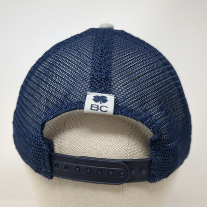 Black Clover Trucker Hat Gray Blue Clover Live Lucky One Size Snapback Mesh Cap