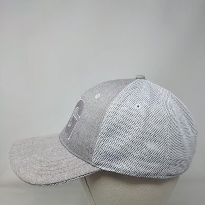 F&G Strapback Trucker Hat Gray One Size Classic Cut Vented Holes 6 Panel Ahead
