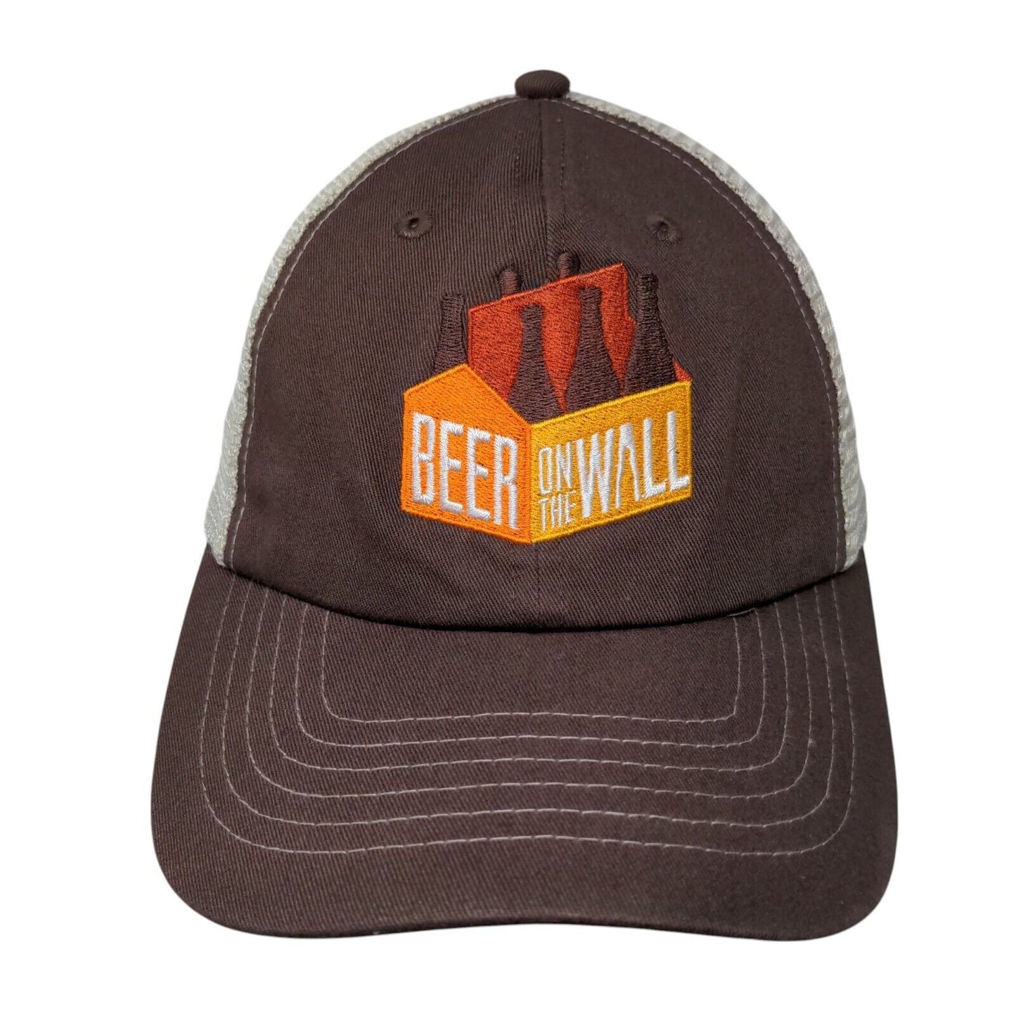 Beer On The Wall Slideback Mesh Back Trucker Hat Brown One Size Sportsman