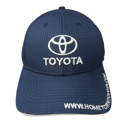 Toyota Hometown Strapback Hat Blue One Size Adjustable Embroidered Atlanta Cap
