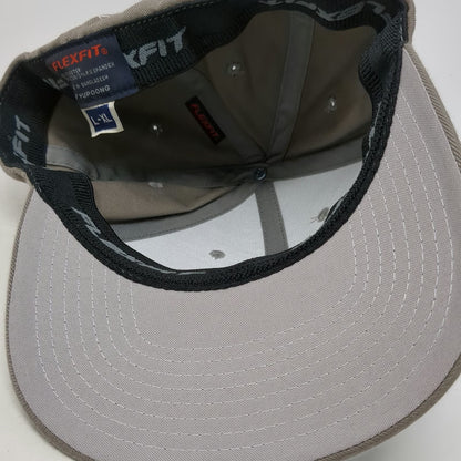 Flexfit Baseball Cap Beige XL Floracing 3D Puff Embroidery Logo Hat Fitted