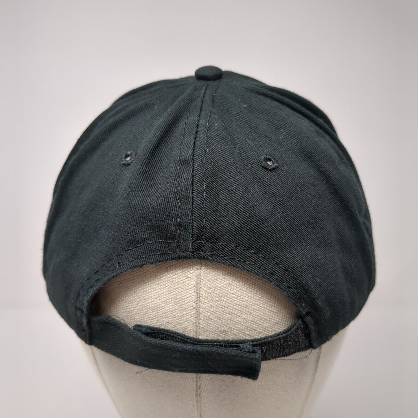 Puerto Rico Strapback Baseball Cap Black One Size Adjustable Embroidered
