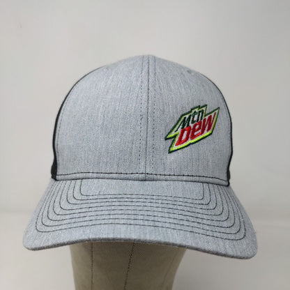 Richardson Men's Snapback Hat Style 312 Gray Black Mtn Dew Logo 2022