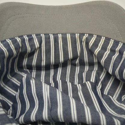 ALDO Army Cap Beige S 100% Cotton Striped Lining Elastic Back Lightweight Hat