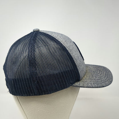 Richardson Trucker Hat Blue Gray L West Side Hammer Electric Mesh Snapback Cap