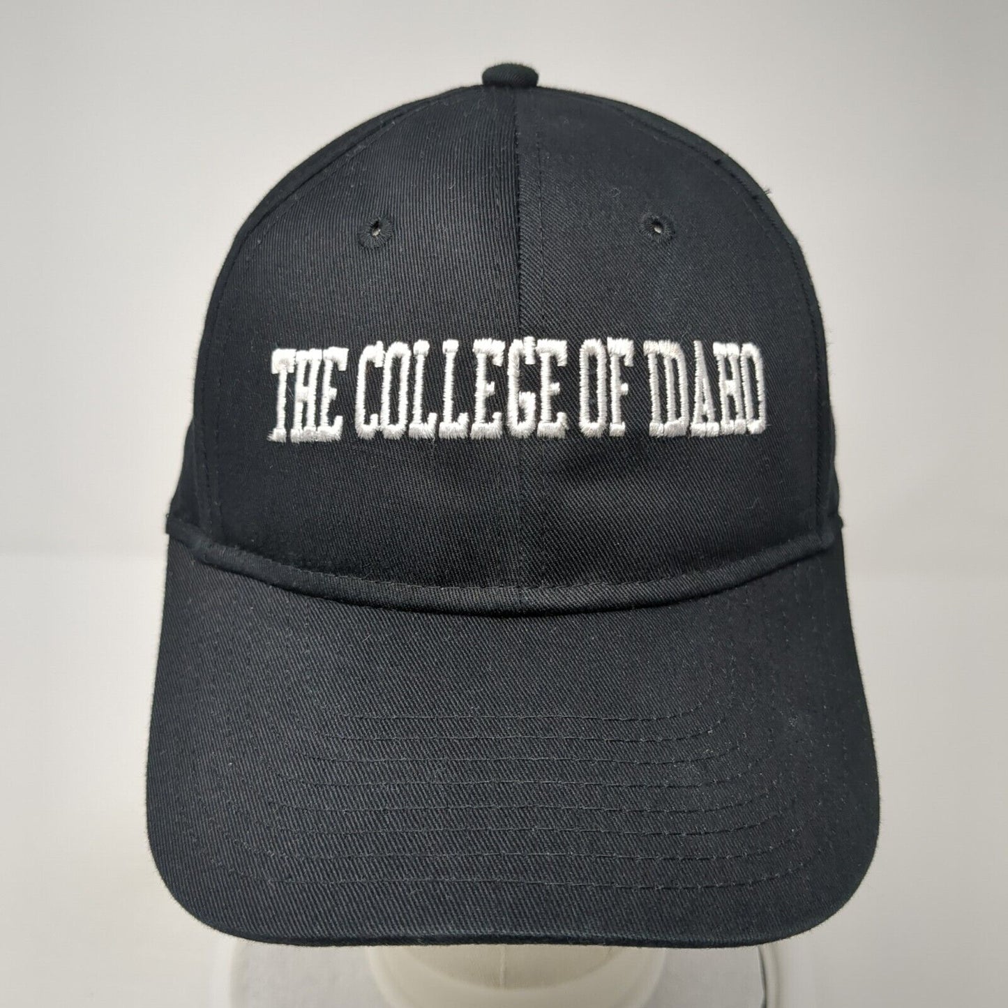 The College Of Idaho Strapback Hat Black One Size Adjustable Otto