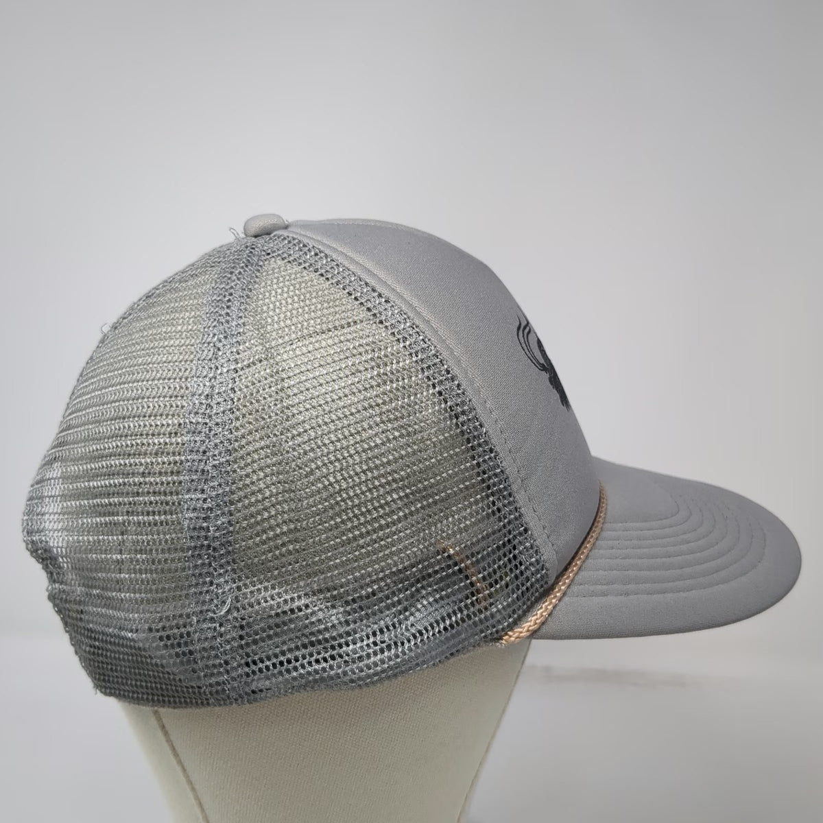 Otto Trucker Hat Gray One Size Kaimana Divers Mesh Snapback Rope Scuba Diving