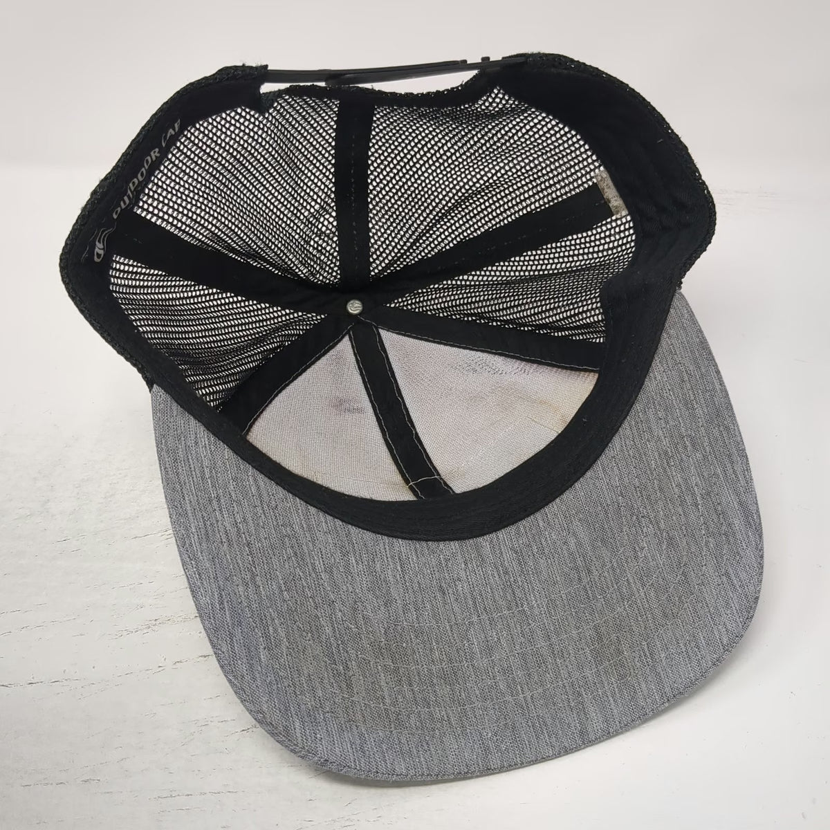 Outdoor Cap Trucker Hat Gray One Size MB Aebi Schmidt Industrial Mesh Snapback
