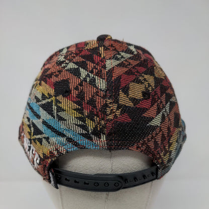 Neff Est. 2002 Snapback Hat Multicolor OSFA Adjustable Aztec 6 Panel Cotton