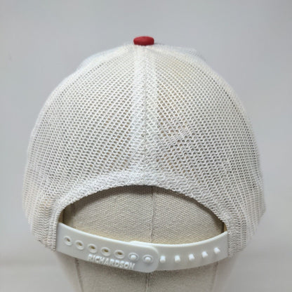 Richardson Snapback Mesh Back Trucker Hat Multicolor One Size Embroidered