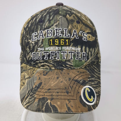 Cabela's Baseball Cap Brown Green One Size Outfitter 1961 Graphic Slideback Hat