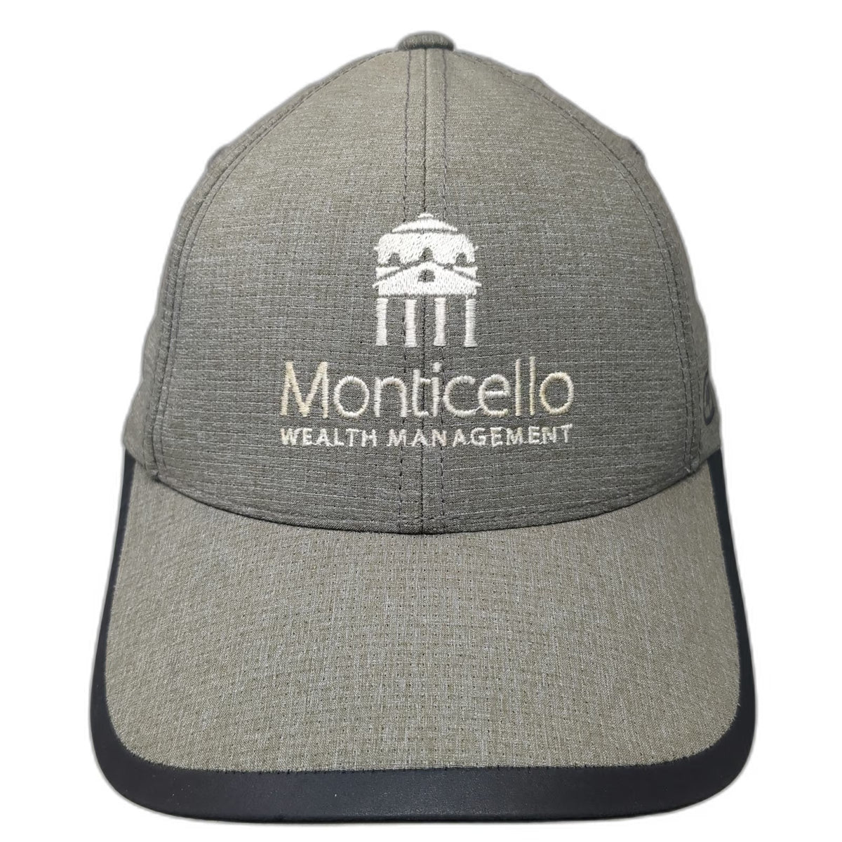 OGIO Baseball Cap Gray One Size Monticello Wealth Management Strapback Hat