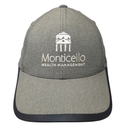 OGIO Baseball Cap Gray One Size Monticello Wealth Management Strapback Hat