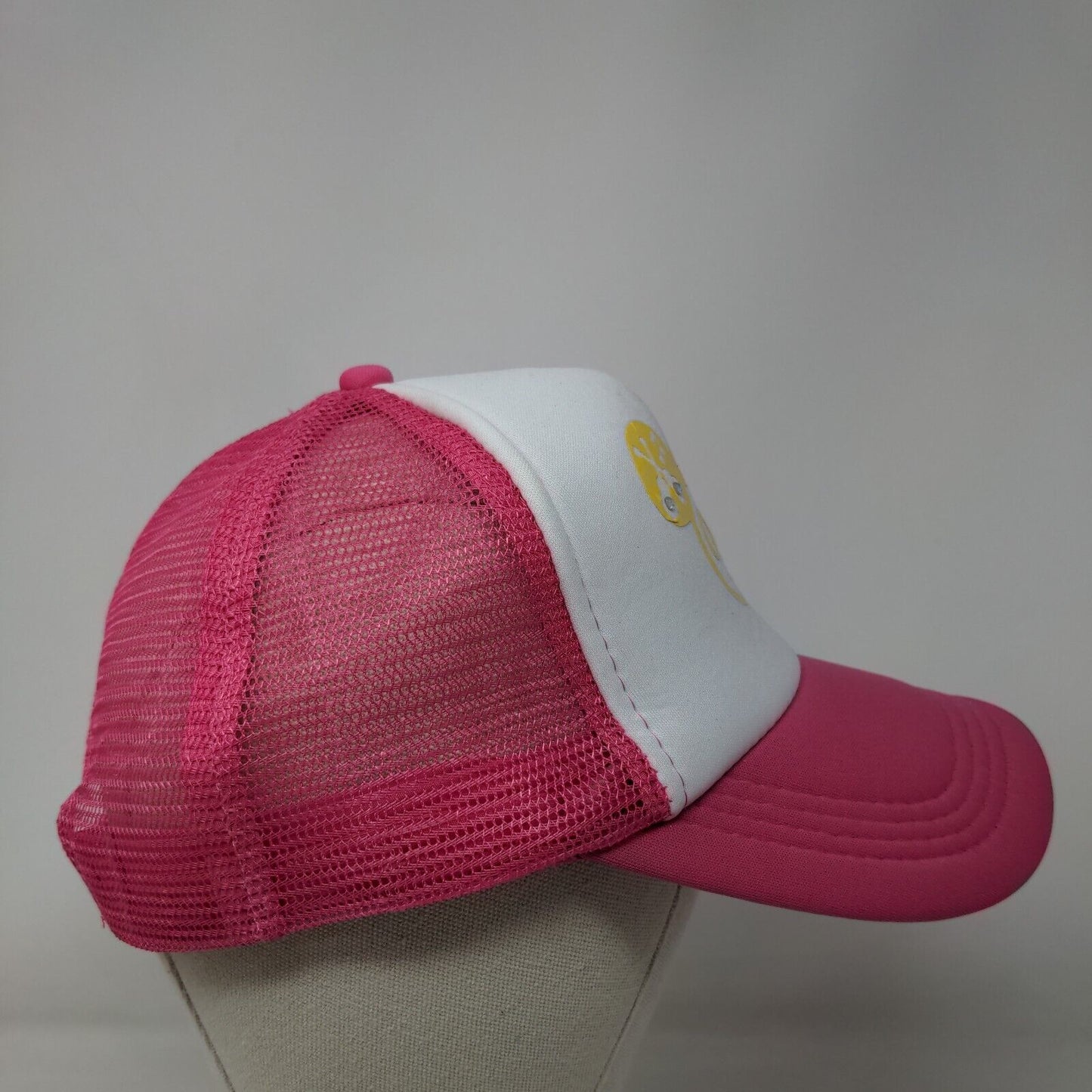 Ellie's Three-Esta Bling Snapback Mesh Back Trucker Hat Multi One Size