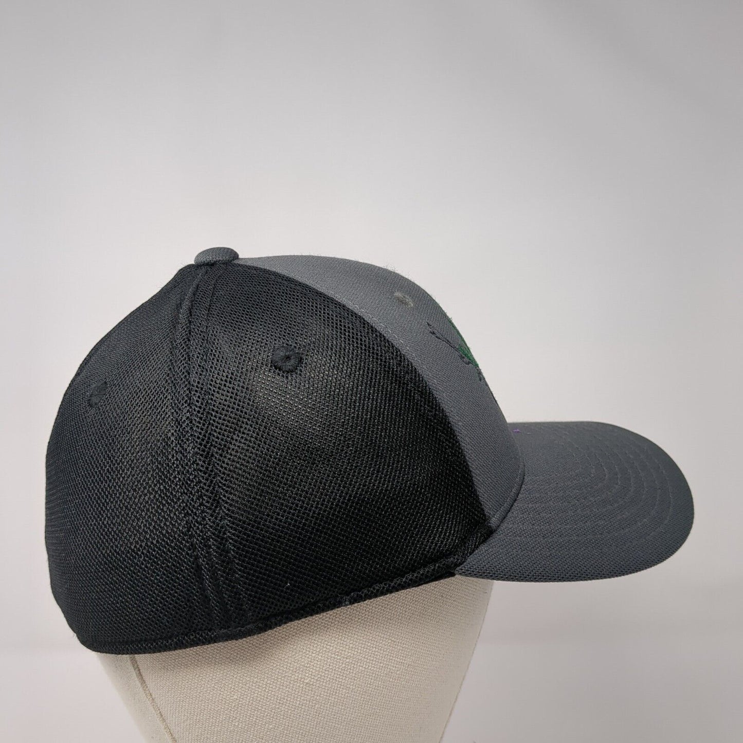 Orofino Idaho Fitted Trucker Hat Gray S/M Fitmax70 Embroidered Mesh Back