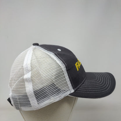 Fastline Strapback Mesh Back Trucker Hat Gray One Size Colorblock