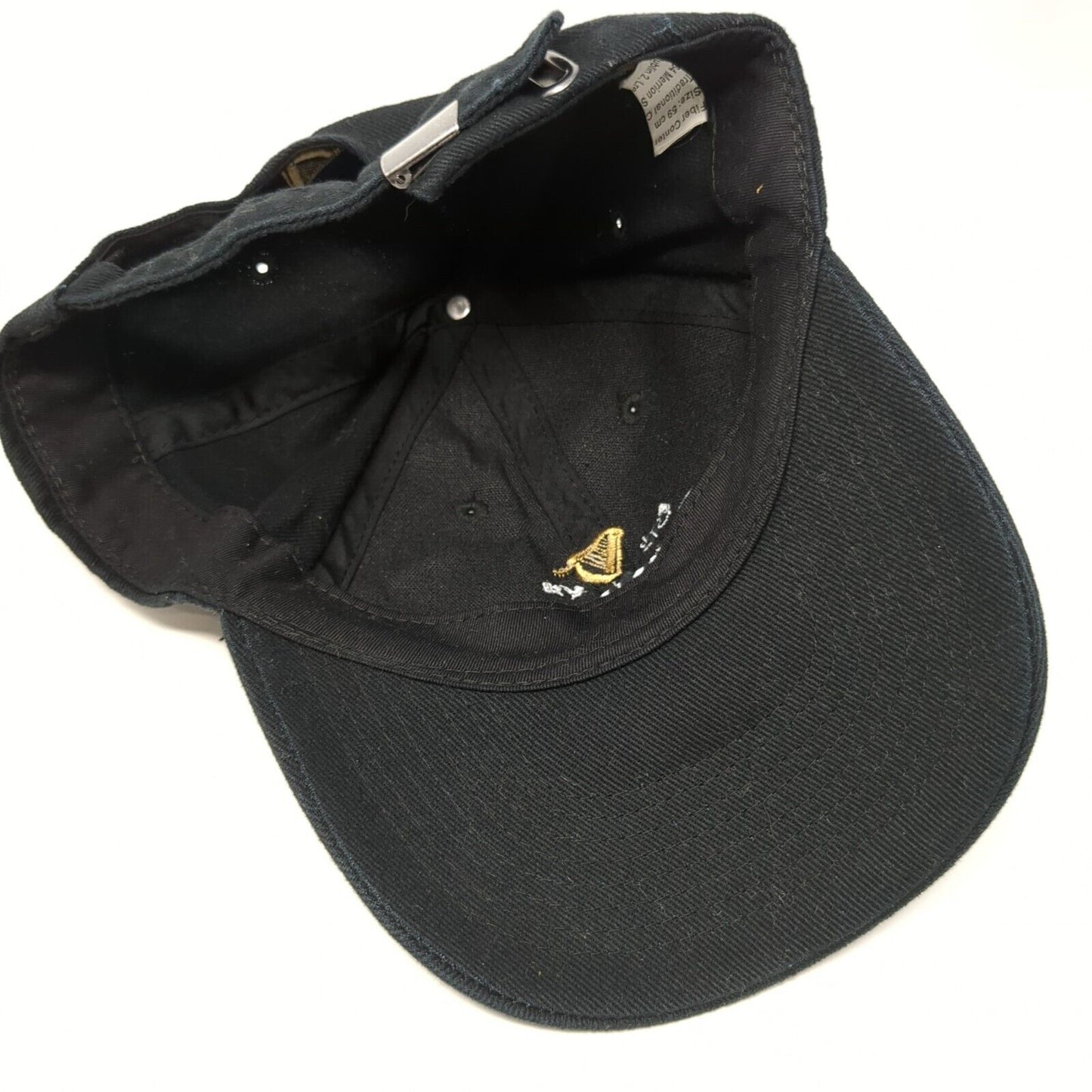 Guinness Dublin Est 1759 Slideback Hat Black 59cm Adjustable Embroidered