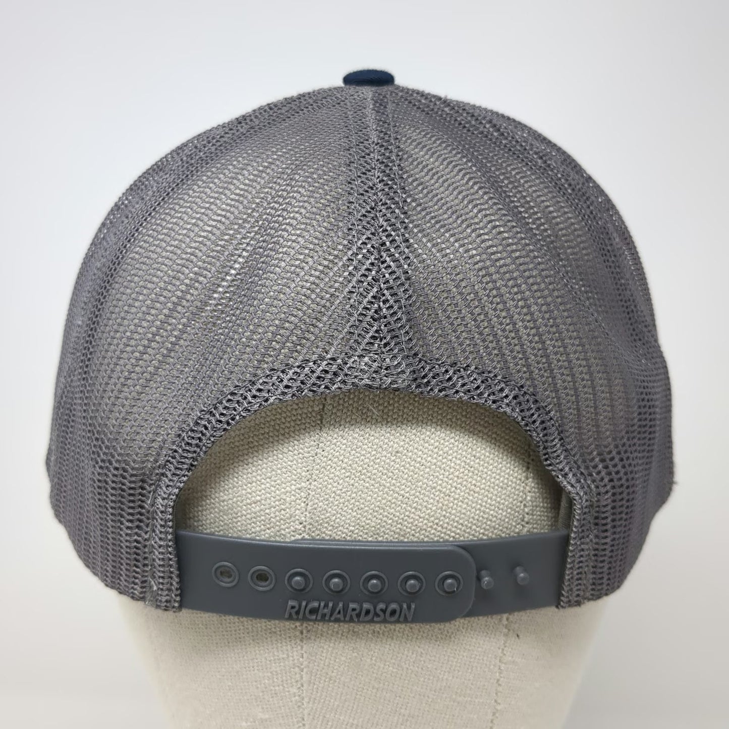 Richardson Trucker Hat Blue Gray One Size ABS Logo Mesh Snapback 112 Hat