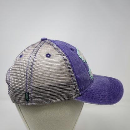 Legacy Trucker Hat Purple One Size Moose Jackson Hole Mesh Back Snapback Patch
