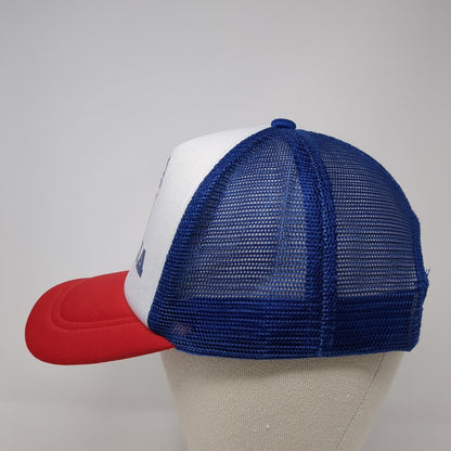 'Merica Eagle Snapback Trucker Hat Multicolor OS Adjustable Mesh Back Patriotic