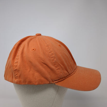 Yupoong Fitted Hat Orange OS Lightweight Vented Holes 6 Panel Blank Flexfit