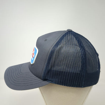 Richardson Trucker Hat Blue One Size ZND Temporary Fence Solutions Mesh Patch