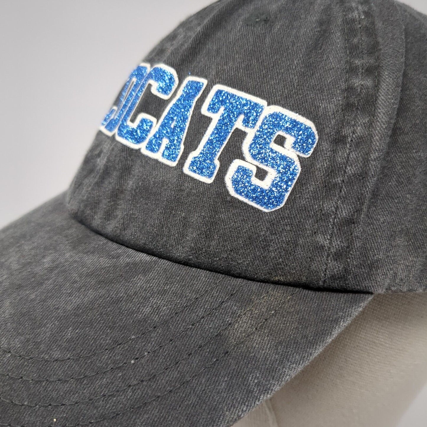 Wildcats Cheer Slideback Hat Gray One Size Adjustable Anvil 6 Panel