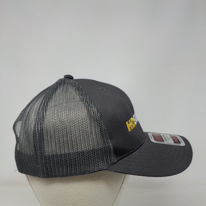 H.D Supply Snapback Trucker Hat Gray OSFM Adjustable Classic Fit Mesh Back Otto