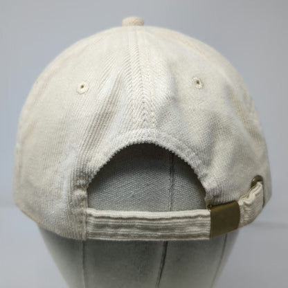 Book of the Month Beige Baseball Cap One Size Corduroy Well-read Side Logo Hat