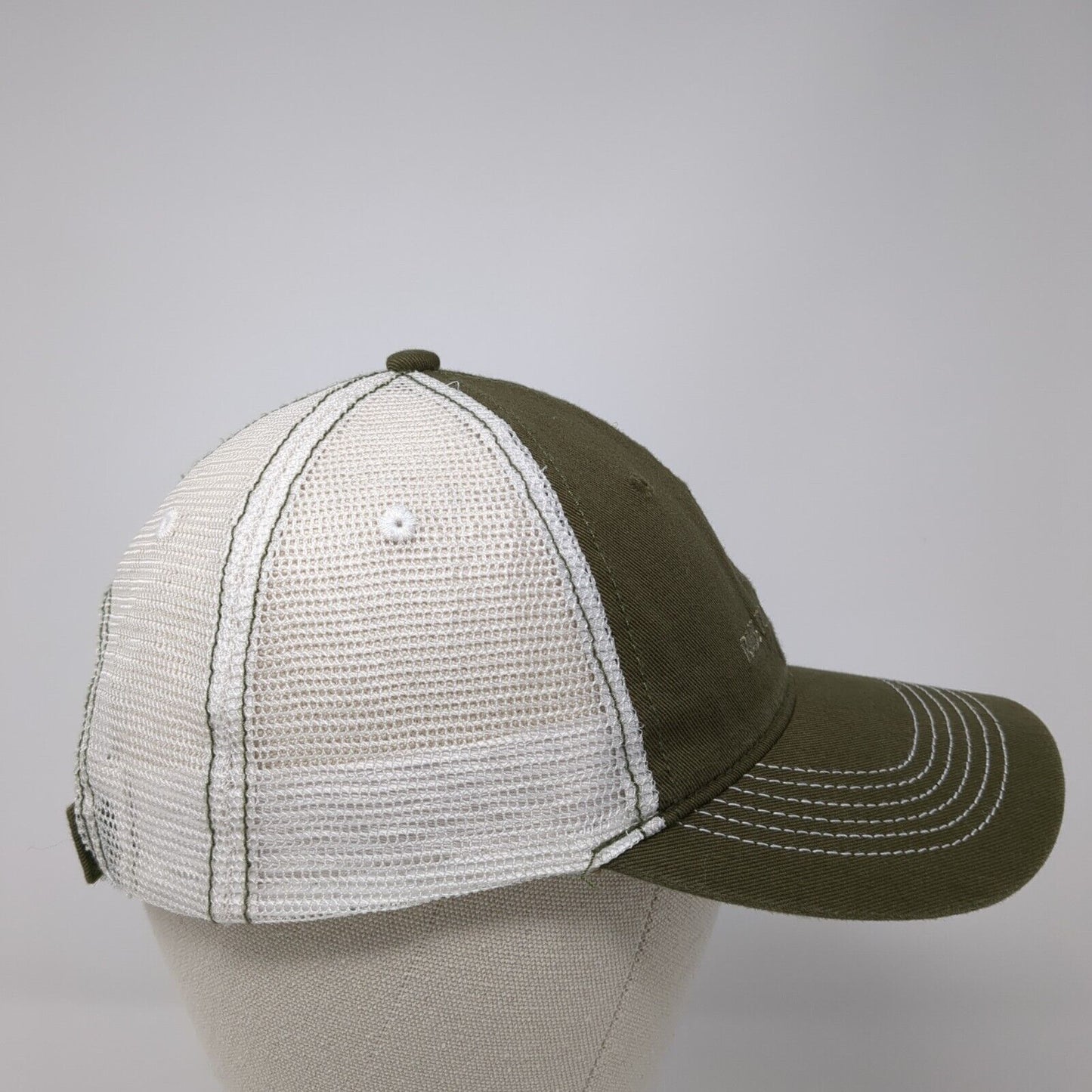 Race To Robie Creek Strapback Trucker Hat Brown One Size Mesh Back District