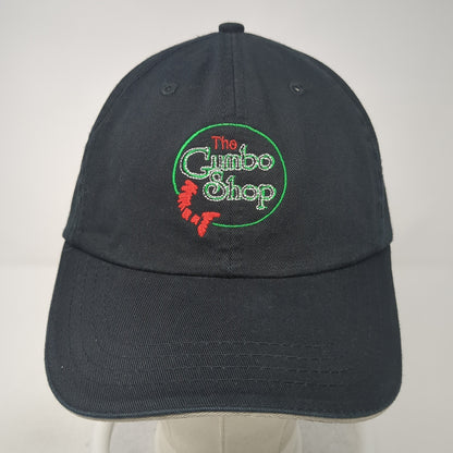 The Gumbo Shop Slideback Hat Black One Size Adjustable Embroidered