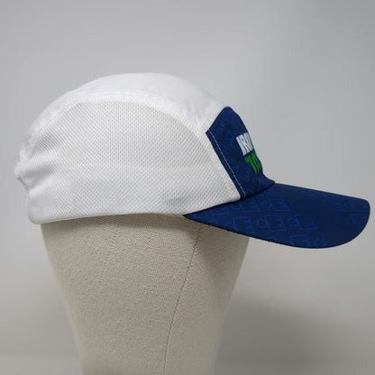Boco Gear 5 Panel White Blue One Size Ironman 70.3 Coeur d'Alene Finisher Hat