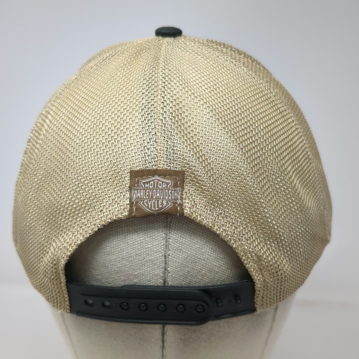 Harley-Davidson Trucker Hat Black One Size Mesh Snapback Bar & Shield Logo