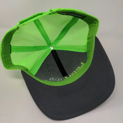 Legit Construction Snapback Trucker Hat Multicolor One Size Mesh Back