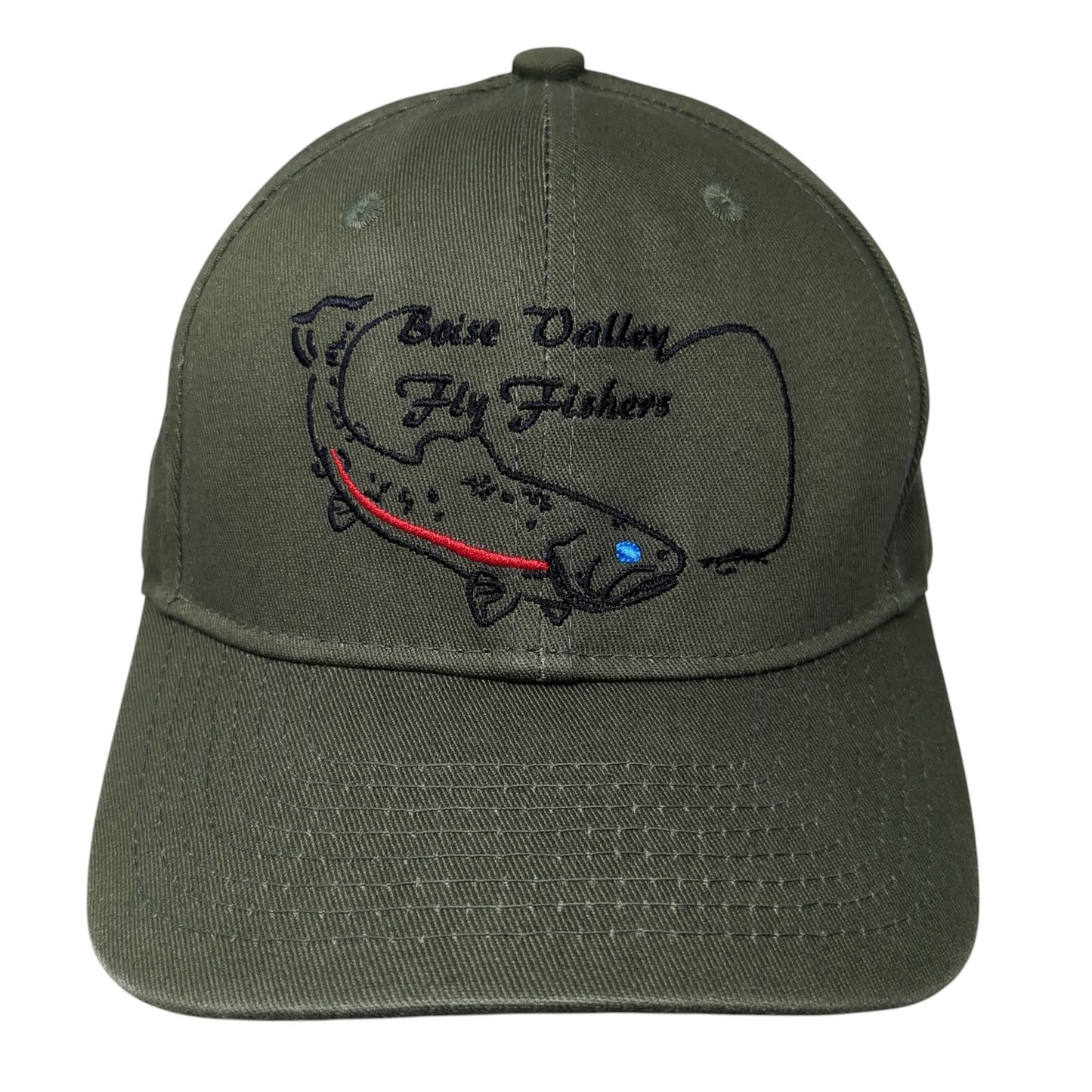 Boise Valley Fly Fishers Baseball Cap Green One Size Adjustable Buck's Bags