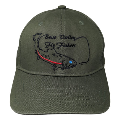 Boise Valley Fly Fishers Baseball Cap Green One Size Adjustable Buck's Bags