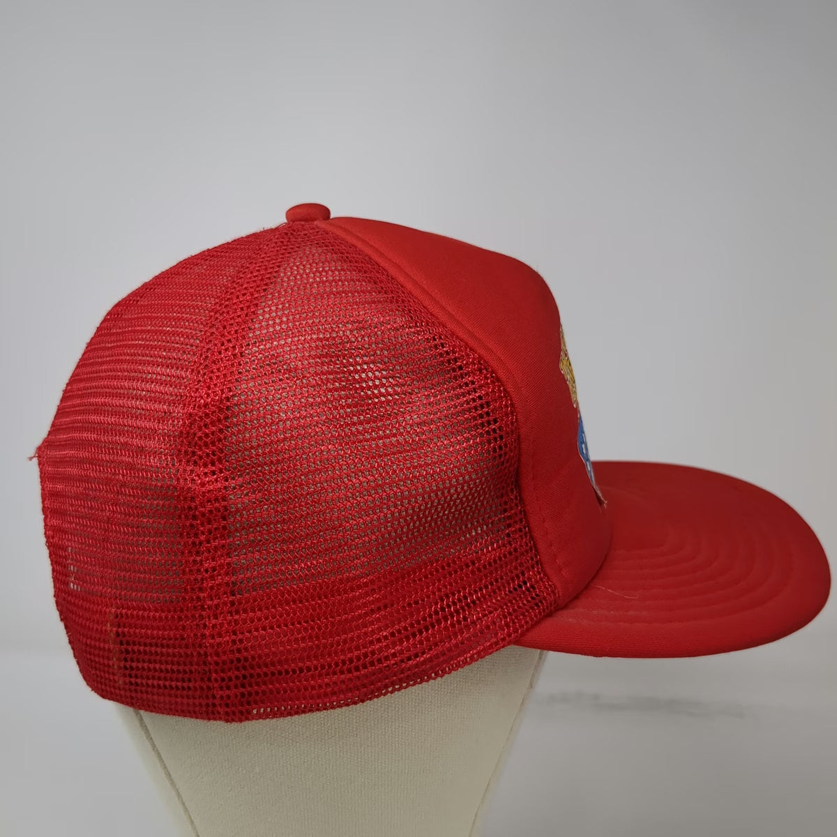 Sportcap Trucker Hat Red Great American Guitar Assault Mesh Graphic Vintage