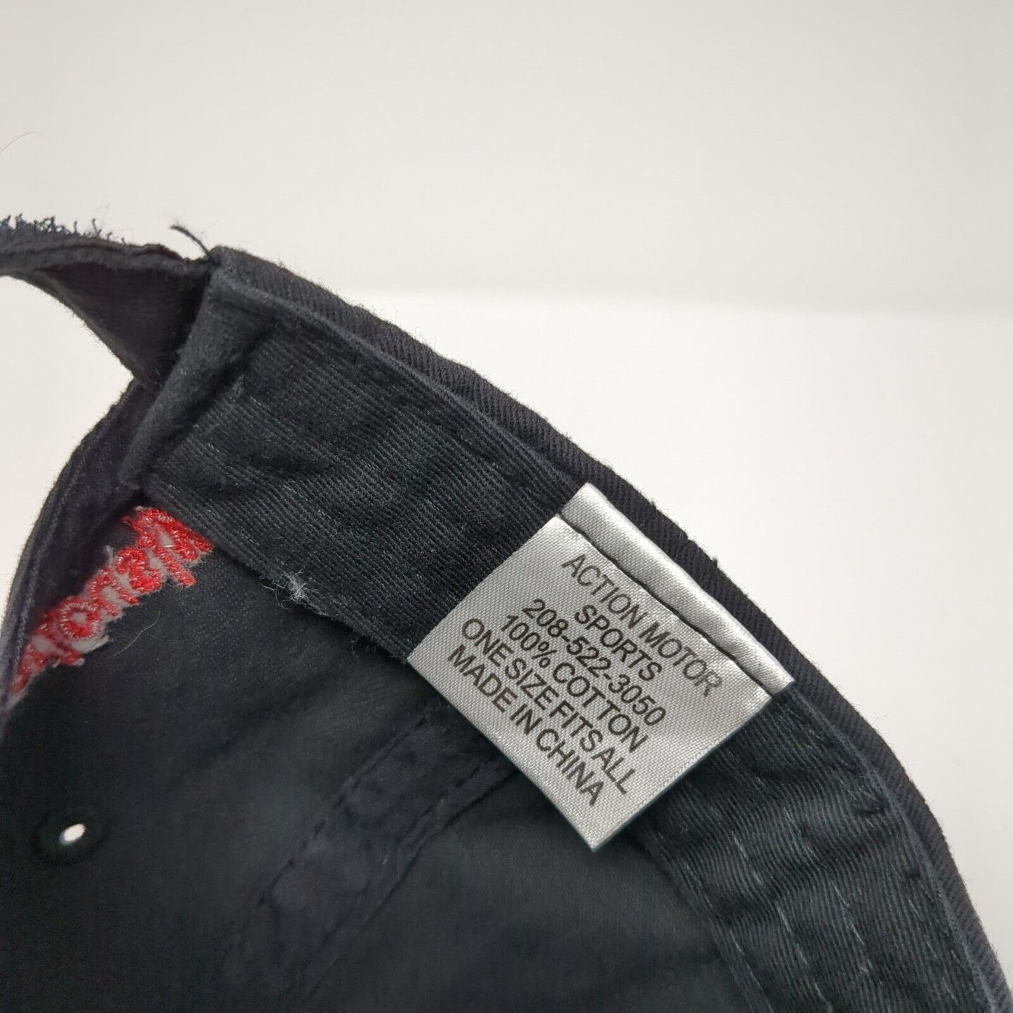 Action Motorsports We Take Your Fun Seriously Strapback Hat Black OS Adjustable