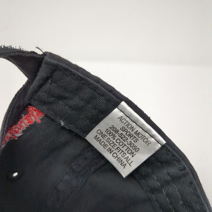 Action Motorsports We Take Your Fun Seriously Strapback Hat Black OS Adjustable