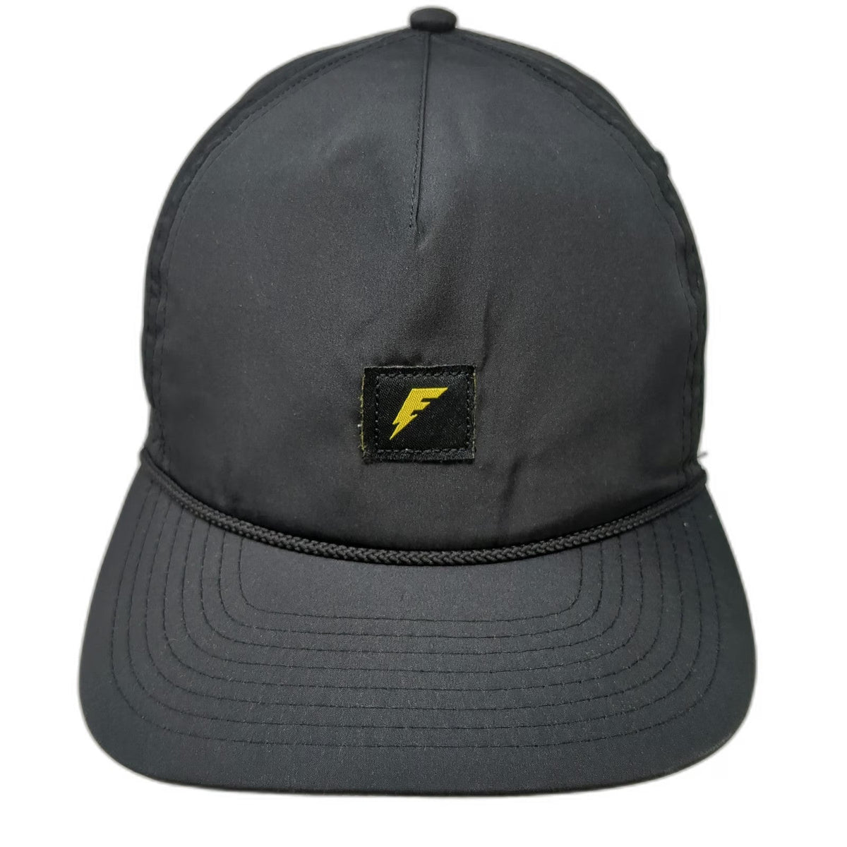 Imperial Callaway 5 Panel Black One Size Hat Rope Brim Snapback Golf Polyester