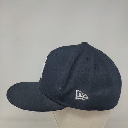 New Era Men's Fitted Hat Blue 7 3/8 Embroidered New York Yankees Logo MLB