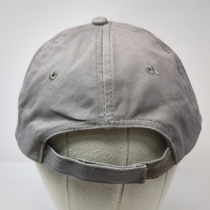Micanan Baseball Cap Gray One Size Embroidered Logo Strapback Cotton 6 Panel Hat