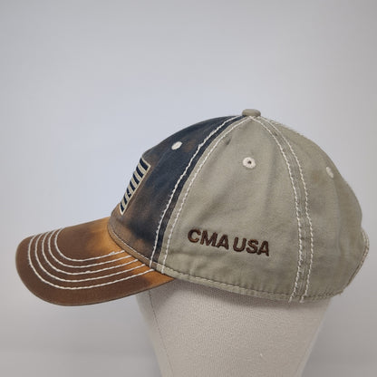 USA Flag Strapback Hat Multicolor One Size Adjustable Outdoor Cap