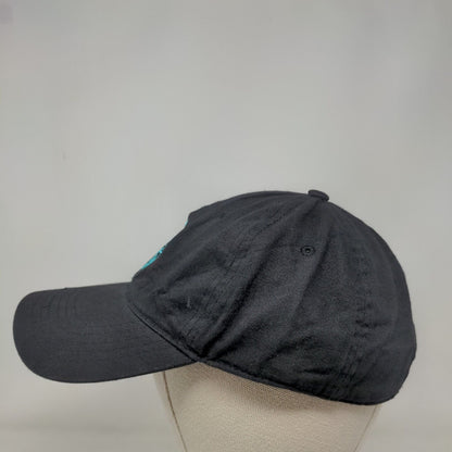 PRG Monogram Slideback Hat Black One Size Adjustable Embroidered Vented Holes