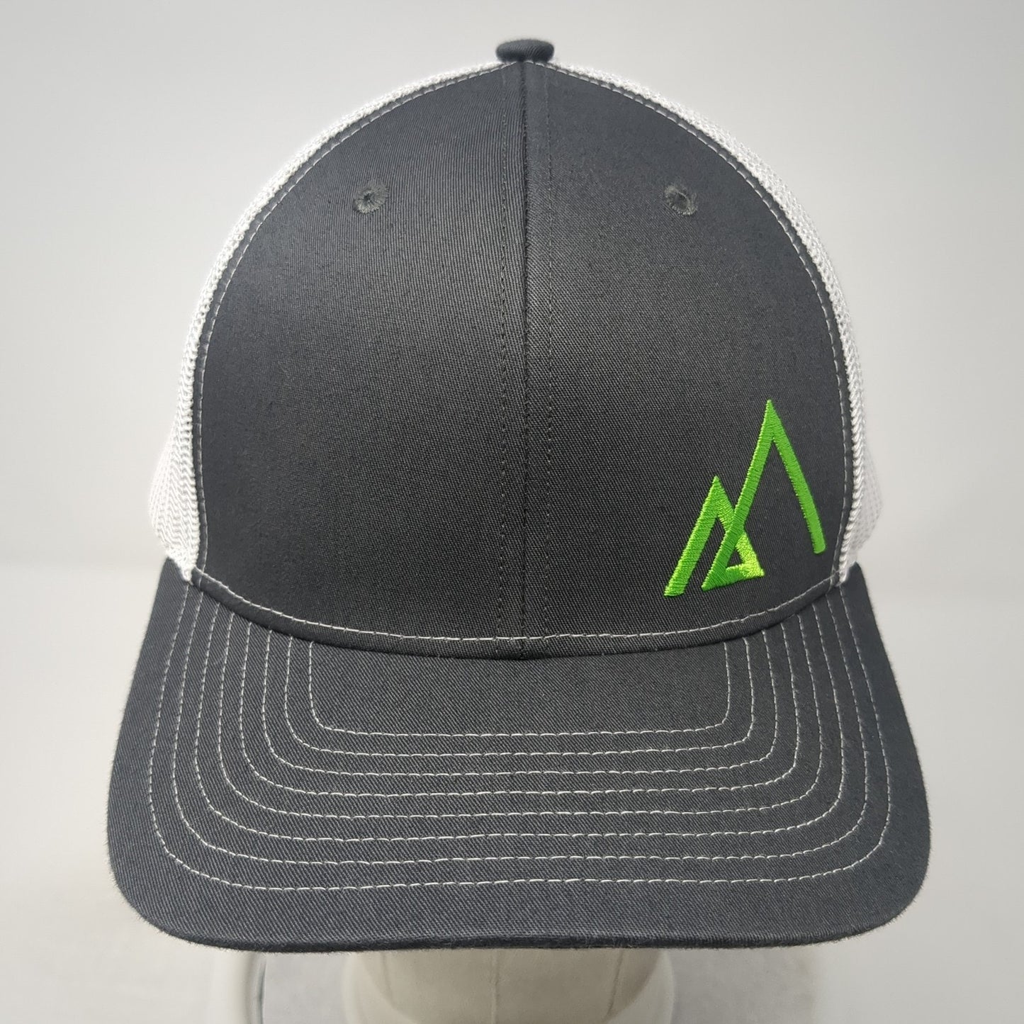 Empire Snapback Trucker Hat Gray One Size Adjustable Mesh Back Name Brand