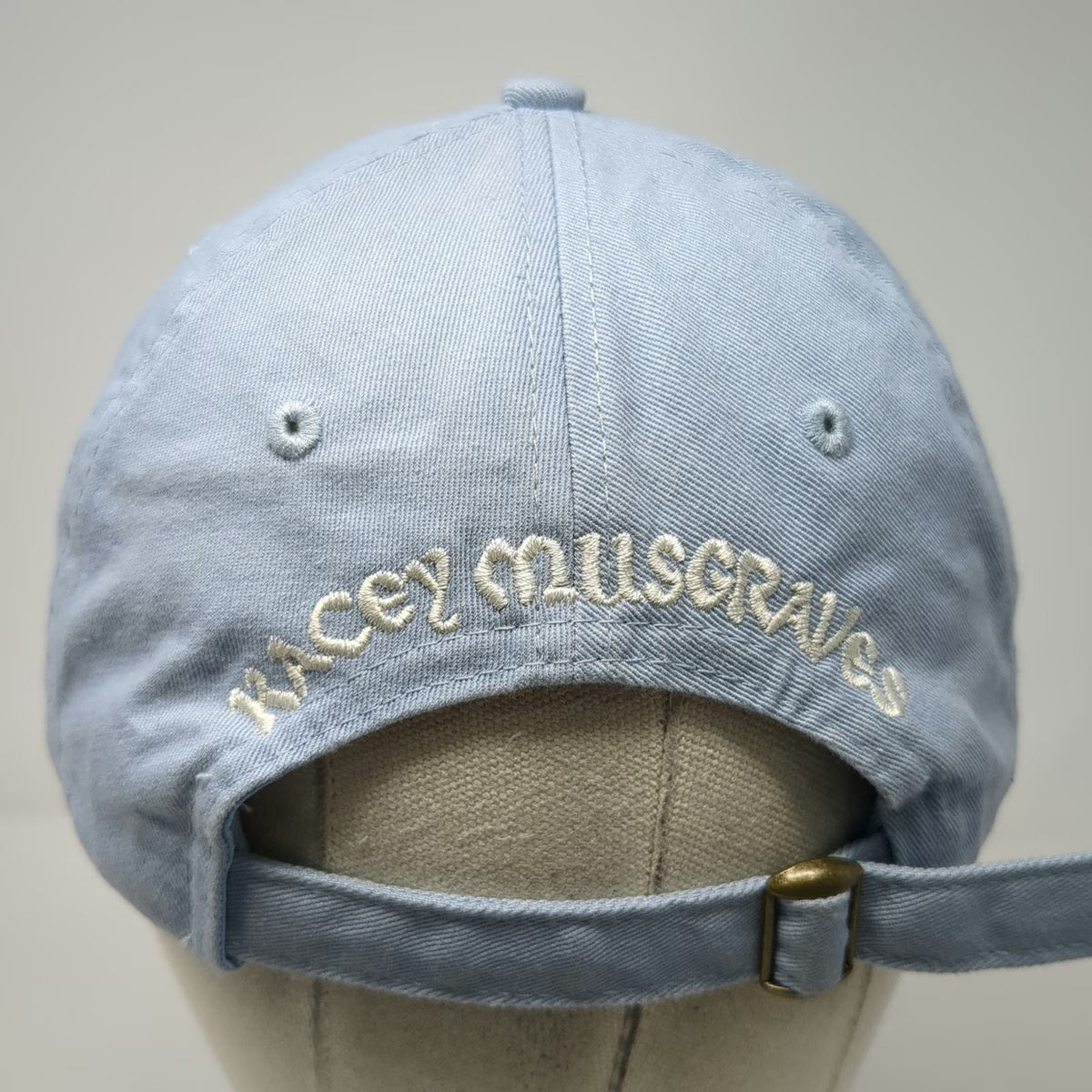 Kacey Musgraves Baseball Cap Blue One Size Embroidered Logo Slideback Cotton hat