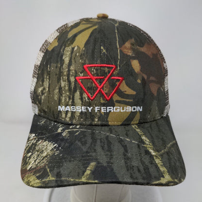 Massey Ferguson Snapback Trucker Hat Camouflage One Size Adjustable Mesh Back